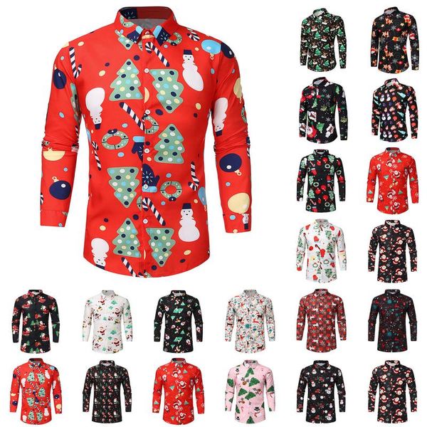 men's casual shirts fashion for male men snowflakes santa candy printed christmas shirt blouse clothing chemise homme, White;black
men's casual shirts fashion for male men snowflakes santa candy printed christmas shirt blouse clothing chemise homme, White;black