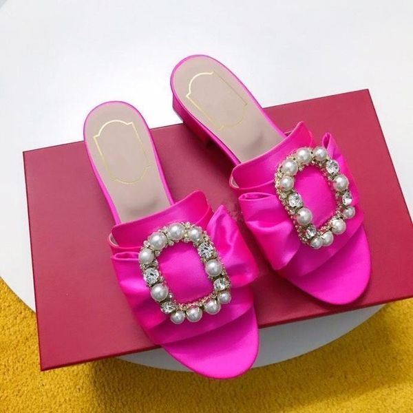 colorful slippers pearl shoes woman peep toe slides luxury design zapatos de mujer crystal flip flops bowtie footwear female1, Black
colorful slippers pearl shoes woman peep toe slides luxury design zapatos de mujer crystal flip flops bowtie footwear female1, Black