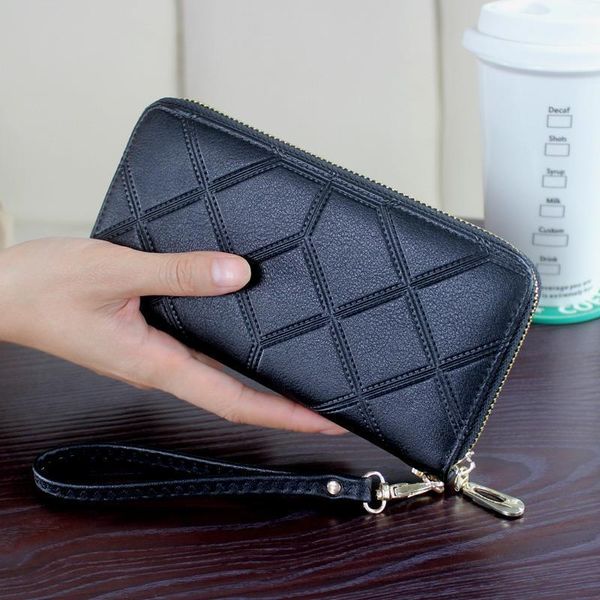 doranmi womens wallet purse geometric wristlet handbags long money bag ladies coin cards id holder npj002, Red;black
doranmi womens wallet purse geometric wristlet handbags long money bag ladies coin cards id holder npj002, Red;black