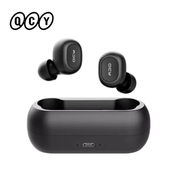 

2021 qcy t1c mini bluetooth master-slave switch earphones with mic wireless sports headphones universal qcy app