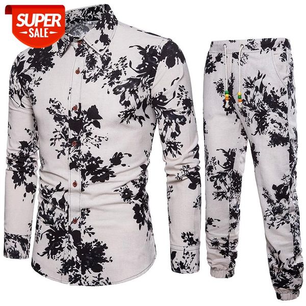 2020 Summer Floral Printed Vacation Beach Men Shirts Set Top + Pants Casual Shirt Suits Big Size 5XL Gothic Men Shirt Pant Sets #I74X, Gray
2020 Summer Floral Printed Vacation Beach Men Shirts Set Top + Pants Casual Shirt Suits Big Size 5XL Gothic Men Shirt Pant Sets #I74X, Gray