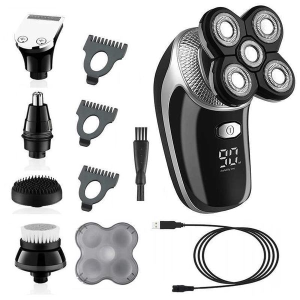 5in1 digital display wet dry electric shaver bald shaving machine men beard hair trimmer body facial electric razor rechargeable p0817
5in1 digital display wet dry electric shaver bald shaving machine men beard hair trimmer body facial electric razor rechargeable p0817