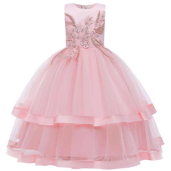 flower child wedding party bridesmaid child long embroidered beaded dress girl princess christmas party ball communion dress, White;pink
flower child wedding party bridesmaid child long embroidered beaded dress girl princess christmas party ball communion dress, White;pink