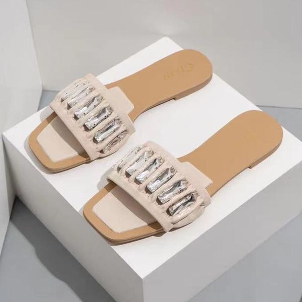 slippers women shoes summer sandals shiny diamonds slipper light square toe slides for girls, Black
slippers women shoes summer sandals shiny diamonds slipper light square toe slides for girls, Black