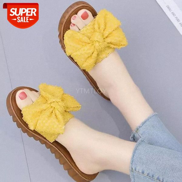 Open Toe Outside Women Summer Slippers Solid Shallow Butterfly-Knot Flat Slides Concise Zapatillas Mujer Casa Flip Flop #Ut2K, Black
Open Toe Outside Women Summer Slippers Solid Shallow Butterfly-Knot Flat Slides Concise Zapatillas Mujer Casa Flip Flop #Ut2K, Black