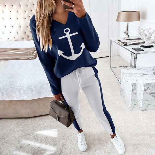 women's t-shirt spring autumn polyester v-neck long sleeve pullover print white navy blue two piece fashion streetwear
women's t-shirt spring autumn polyester v-neck long sleeve pullover print white navy blue two piece fashion streetwear