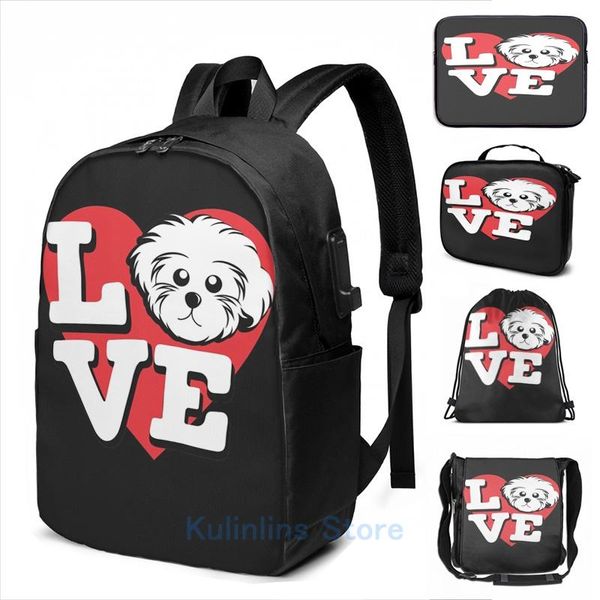 backpack graphic print maltese gift i love my dog animal lover usb charge men school bags women bag travel laptop
backpack graphic print maltese gift i love my dog animal lover usb charge men school bags women bag travel laptop