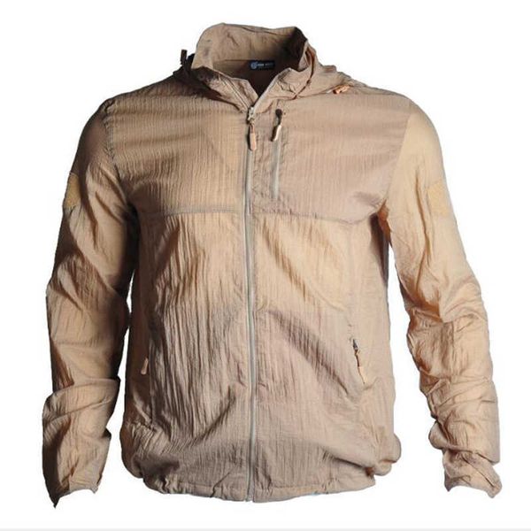 men outdoor sports military tactical skin coat protection man shirt sun protection clothes for camping hiking travel x0621, Black;brown
men outdoor sports military tactical skin coat protection man shirt sun protection clothes for camping hiking travel x0621, Black;brown