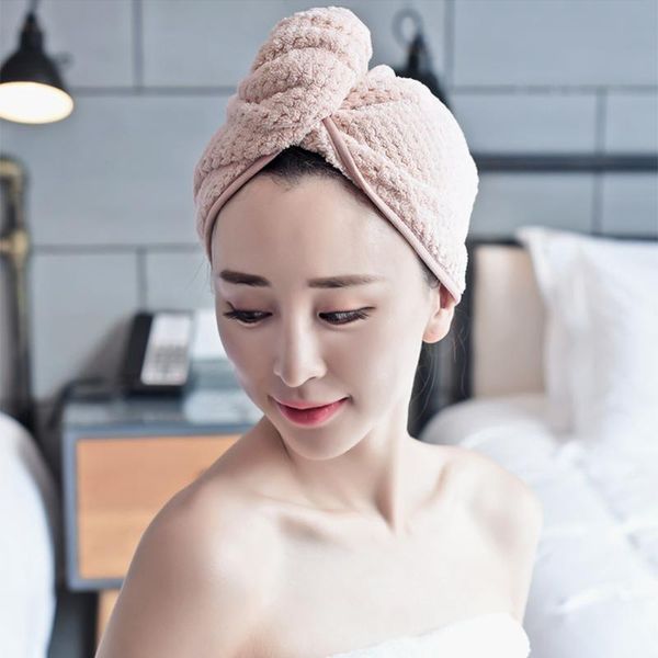 towel women salon hair drying soft with button wrap home shower cap coral fleece water absorbent thick quick travel bathroom 
towel women salon hair drying soft with button wrap home shower cap coral fleece water absorbent thick quick travel bathroom