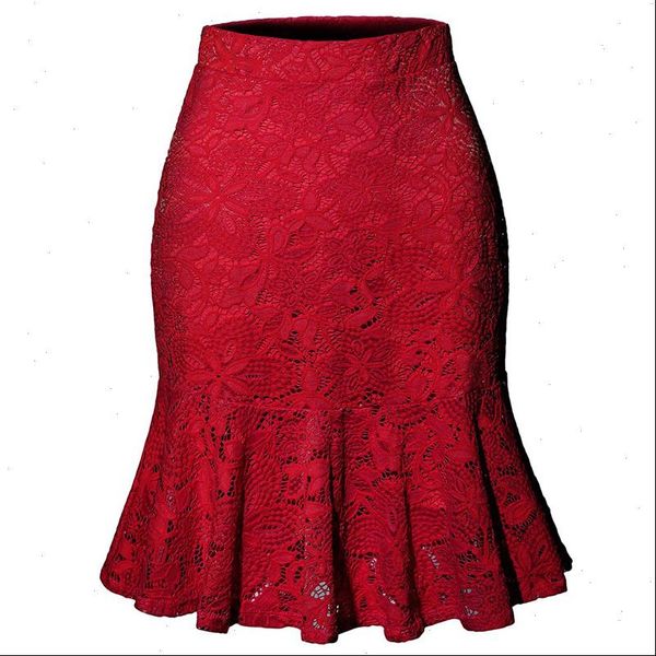 2021 new red casual solid high office lady lace skirts for women pleated mermaid skirt ladies elegant skirts bottom, Black
2021 new red casual solid high office lady lace skirts for women pleated mermaid skirt ladies elegant skirts bottom, Black