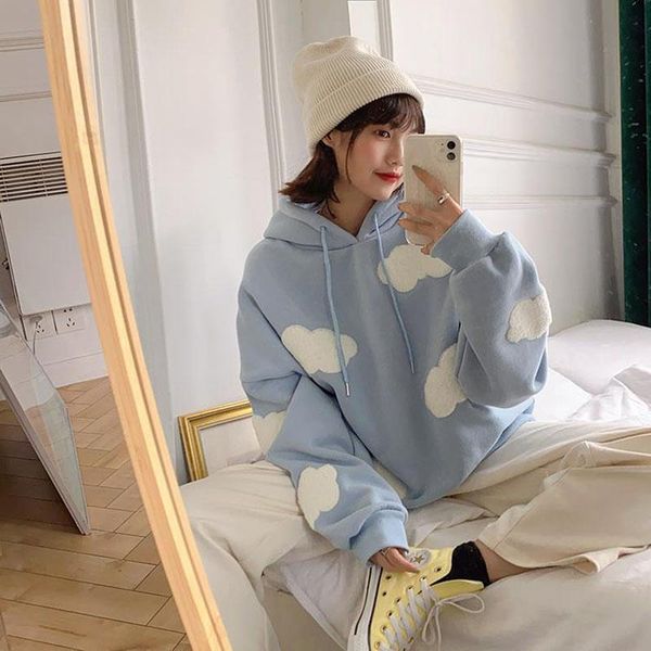 women's hoodies & sweatshirts winter 2021 koreanfashion sweatshirt women clouds pullover plus velvet warm long sleeve casual kawaii fe, Black
women's hoodies & sweatshirts winter 2021 koreanfashion sweatshirt women clouds pullover plus velvet warm long sleeve casual kawaii fe, Black