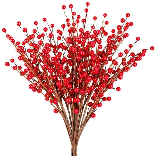20pcs christmas artificial red berries twig stem flowers fake berries bunch for christmas tree decorations diy craft
20pcs christmas artificial red berries twig stem flowers fake berries bunch for christmas tree decorations diy craft