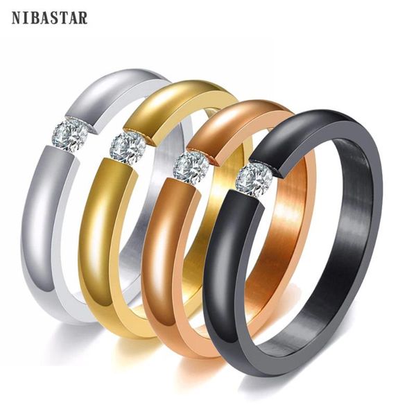 wedding rings nibastar simple 3mm crystal ring for woman cute fashion stainless steel female promise jewelry, Slivery;golden
wedding rings nibastar simple 3mm crystal ring for woman cute fashion stainless steel female promise jewelry, Slivery;golden