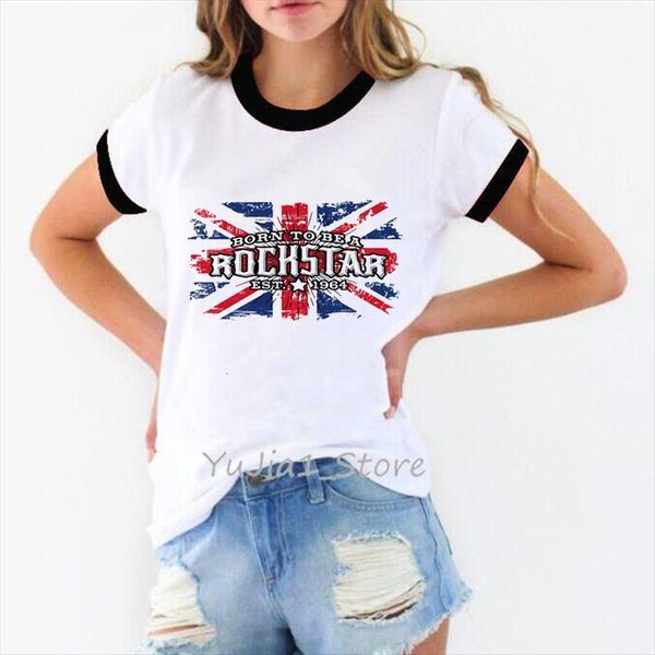 born to be a women rockstar england flag print novelty vintage white t shirt female harajuku femme casual top
born to be a women rockstar england flag print novelty vintage white t shirt female harajuku femme casual top