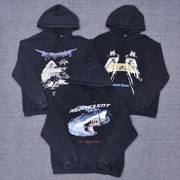 2021 new loose washed do old represent lessons hoodie men women 1:1 shark printing vintage pullover retro sweatshirts yyab, Black
2021 new loose washed do old represent lessons hoodie men women 1:1 shark printing vintage pullover retro sweatshirts yyab, Black