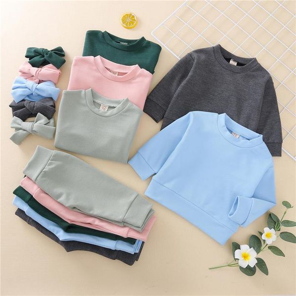 clothing sets 0-3y toddler kids baby girl boy cotton fall clothes long sleeve shirts+pants headband solid outfits active tracksuits, White
clothing sets 0-3y toddler kids baby girl boy cotton fall clothes long sleeve shirts+pants headband solid outfits active tracksuits, White