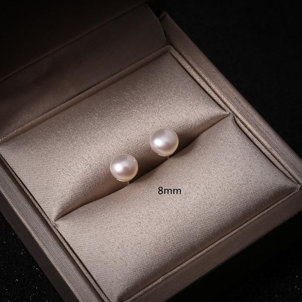 stud simple bead earring 8mm natural freshwater pearl real 925 sterling silver wedding black for women, Golden;silver
stud simple bead earring 8mm natural freshwater pearl real 925 sterling silver wedding black for women, Golden;silver