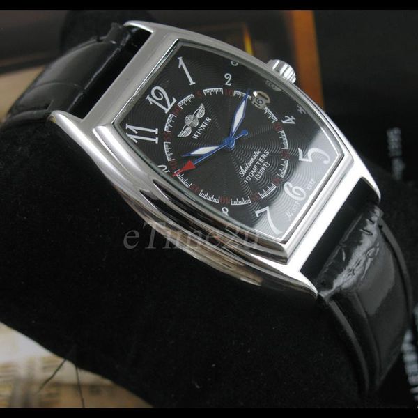 wristwatches winner fashion simple casual men's watch rectangular black dial silver case leather strap automatic mechanical, Slivery;brown
wristwatches winner fashion simple casual men's watch rectangular black dial silver case leather strap automatic mechanical, Slivery;brown