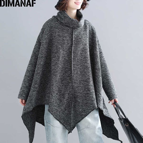 plus size women pullover shirts fashion turtleneck autumn winter thick knitting loose oversize spliced clothes grey 210531, Black
plus size women pullover shirts fashion turtleneck autumn winter thick knitting loose oversize spliced clothes grey 210531, Black
