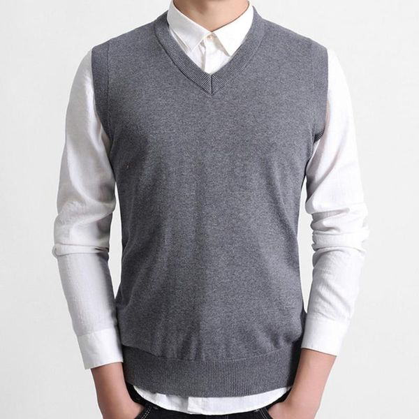 men's vests spring sweater anti-shrink men all match v neck great solid color sleeveless, Black;white
men's vests spring sweater anti-shrink men all match v neck great solid color sleeveless, Black;white