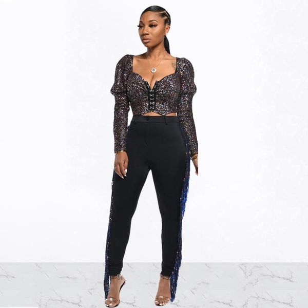 women's pants & capris autumn women fashion tassel bodycon high waist skinny casual pencil ladies street solid color slim trousers, Black;white
women's pants & capris autumn women fashion tassel bodycon high waist skinny casual pencil ladies street solid color slim trousers, Black;white