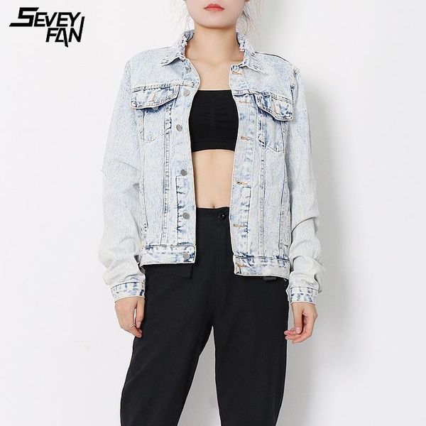 women's jackets 2021 vintage women denim and coats ripped hole blue streetwear hip hop jeans jacket spring autumn casual clothes female, Black;brown
women's jackets 2021 vintage women denim and coats ripped hole blue streetwear hip hop jeans jacket spring autumn casual clothes female, Black;brown