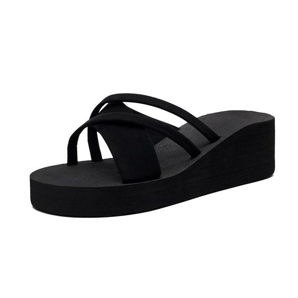 slippers summer women flat heel platform cross slides casual peep toe female sandals ladies indoor outdoor shoes, Black
slippers summer women flat heel platform cross slides casual peep toe female sandals ladies indoor outdoor shoes, Black