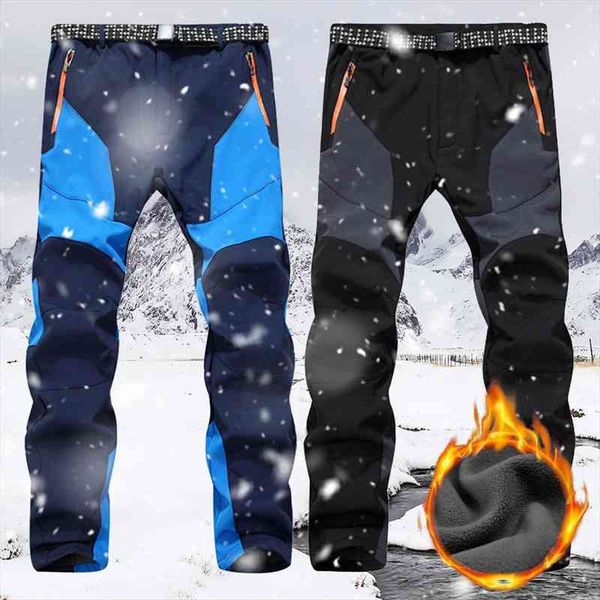winter trekking outdoor sports women pants hiking fashion trousers thicken waterproof camping color block warm, Black 
winter trekking outdoor sports women pants hiking fashion trousers thicken waterproof camping color block warm, Black