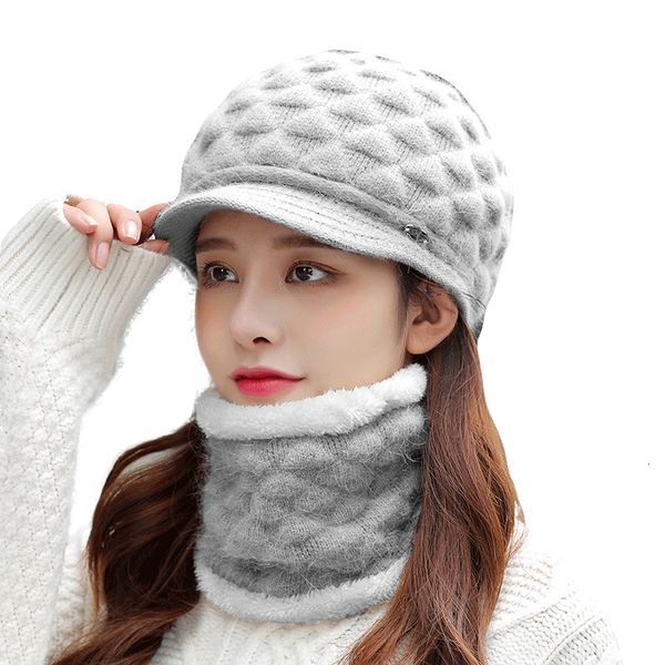 sparsil women winter knitted beanie hat female outdoor warm windproof thick skullies girl neck protection ring scarf elastic cap, Blue;gray
sparsil women winter knitted beanie hat female outdoor warm windproof thick skullies girl neck protection ring scarf elastic cap, Blue;gray
