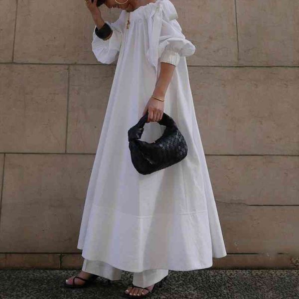 dress off shoulder long-sleeved maxi length ladies fashion a-line dressing pullover plain style white color loose slim, Black;gray
dress off shoulder long-sleeved maxi length ladies fashion a-line dressing pullover plain style white color loose slim, Black;gray