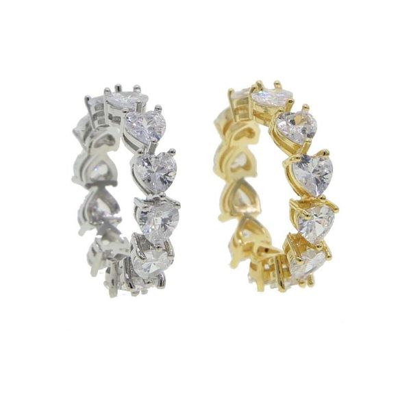 wedding rings iced out bling 5a heart shaped cz eternity band cubic zirconia engagement ring for women, Slivery;golden
wedding rings iced out bling 5a heart shaped cz eternity band cubic zirconia engagement ring for women, Slivery;golden