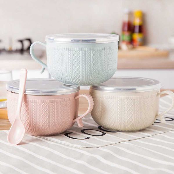 dinnerware sets 1pcs large stainless steel noodle bowl with handle container rice soup bowls instant lid spoon
dinnerware sets 1pcs large stainless steel noodle bowl with handle container rice soup bowls instant lid spoon