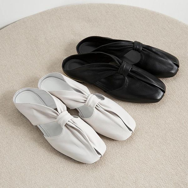 boots women's genuine leather pleated flats slides round toe leisure female summer casual daily sandalias shoes for women, Black
boots women's genuine leather pleated flats slides round toe leisure female summer casual daily sandalias shoes for women, Black