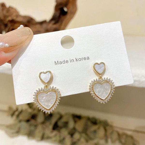 stud korean style light luxury zircon love earrings female fashion personality high-end s925 silver needle, Golden;silver
stud korean style light luxury zircon love earrings female fashion personality high-end s925 silver needle, Golden;silver