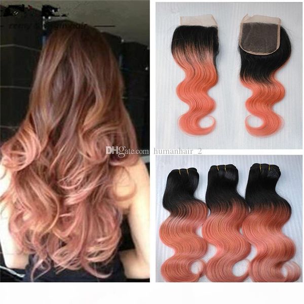 hair two tone 1b rose gold ombre body wave wavy virgin human hair 3 bundles with 4x4 lace closure, Black;brown
hair two tone 1b rose gold ombre body wave wavy virgin human hair 3 bundles with 4x4 lace closure, Black;brown