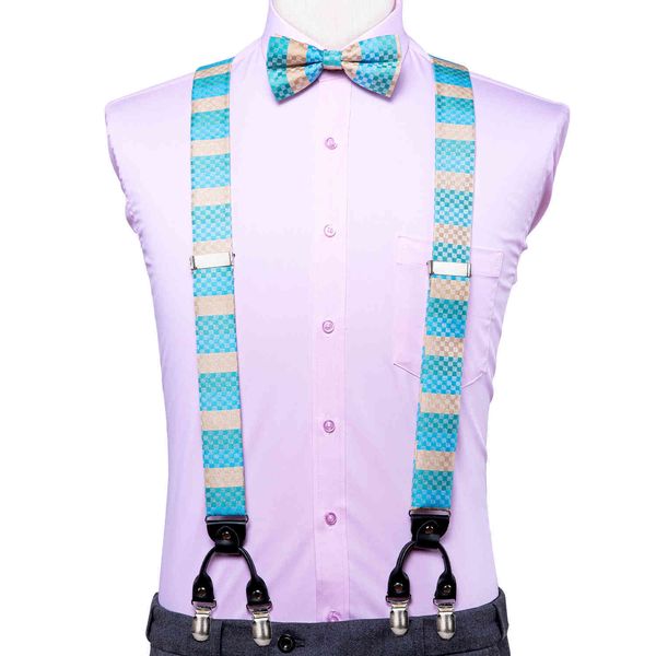hi-tie 6 clips on men suspenders braces 35mm wide vintage fashion elastic adjustable suspender and bow tie for wedding party, Black;white 
hi-tie 6 clips on men suspenders braces 35mm wide vintage fashion elastic adjustable suspender and bow tie for wedding party, Black;white