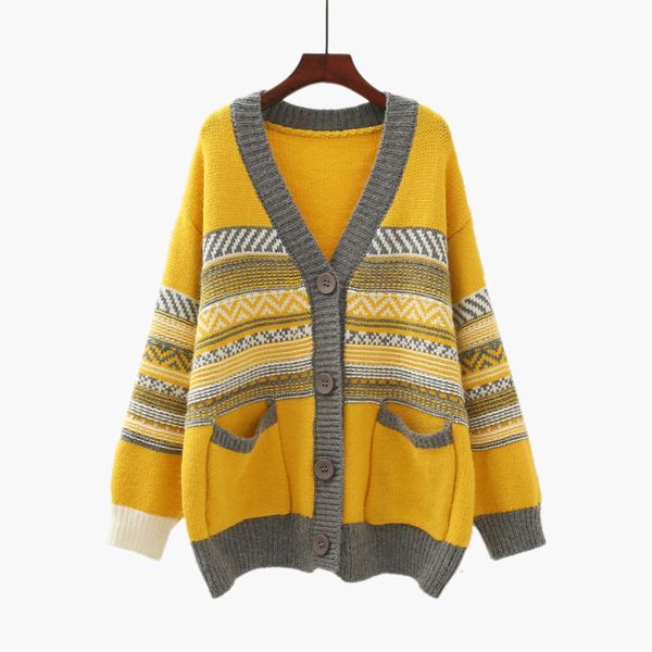 2020 new pocket sweater coat women's thickened autumn and winter wear korean loose lazy wind v-neck knitted cardigan, White;black
2020 new pocket sweater coat women's thickened autumn and winter wear korean loose lazy wind v-neck knitted cardigan, White;black
