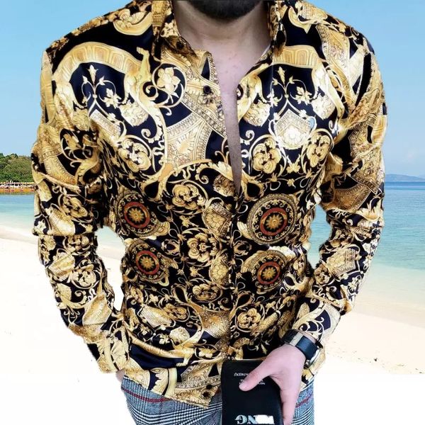 plus size xxxl men's casual vintage shirt long sleeve hawaiian shirts printed pattern man clothes cardigan blouse, White;black
plus size xxxl men's casual vintage shirt long sleeve hawaiian shirts printed pattern man clothes cardigan blouse, White;black