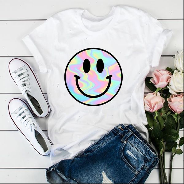women sweet fashion smile printed summer shirt ladies womens t shirts harajuku t graphic female casual tee t shirt, White
women sweet fashion smile printed summer shirt ladies womens t shirts harajuku t graphic female casual tee t shirt, White