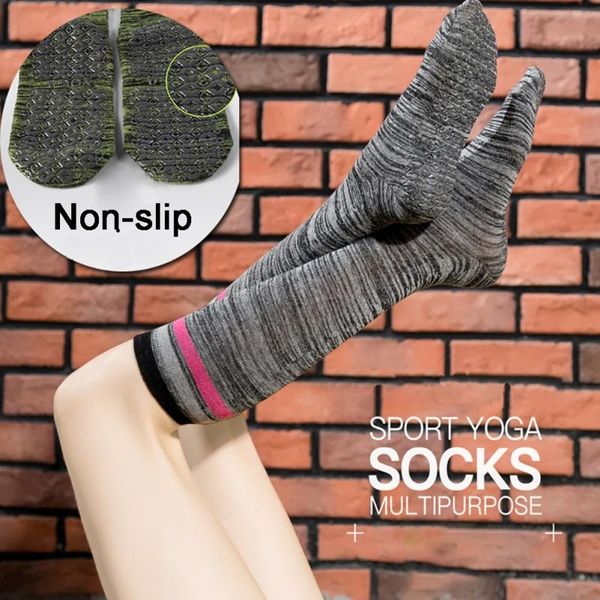sports socks 1 pair women elastic compression stockings silicone non-slip stripes long barrel pressure yoga, Black
sports socks 1 pair women elastic compression stockings silicone non-slip stripes long barrel pressure yoga, Black