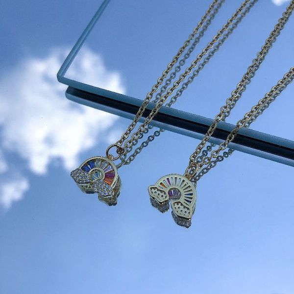 pendant necklaces fashion diy zircon rainbow luxury choker necklace for women jewelry multicolor brand original girls party gifts, Silver
pendant necklaces fashion diy zircon rainbow luxury choker necklace for women jewelry multicolor brand original girls party gifts, Silver
