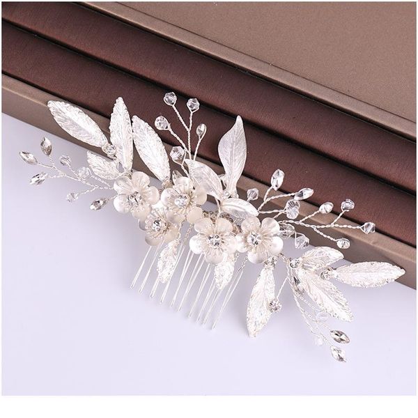silver color leaf flower hair jewelry wedding hair comb accessories women hair comb handmade bridal headpieces decorat qylgap
silver color leaf flower hair jewelry wedding hair comb accessories women hair comb handmade bridal headpieces decorat qylgap