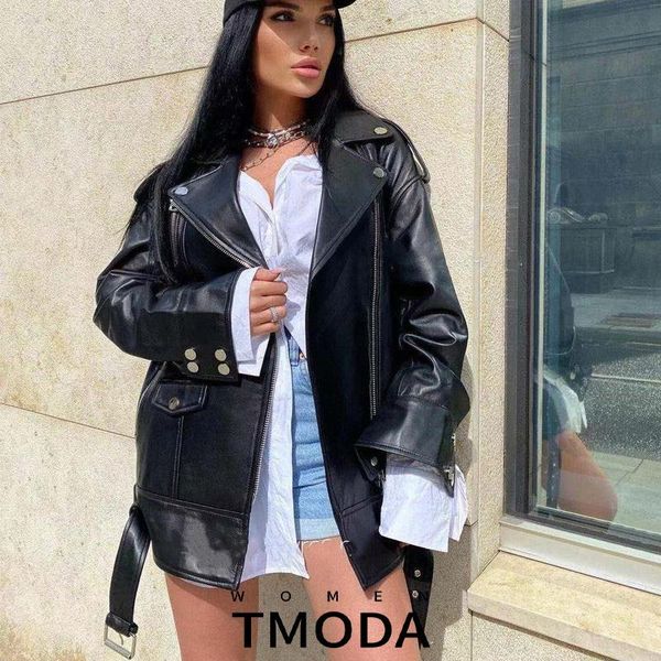 women's leather & faux tmoda2119 pu jacket women loose sashes casual biker jackets outwear female bf style black coat
women's leather & faux tmoda2119 pu jacket women loose sashes casual biker jackets outwear female bf style black coat