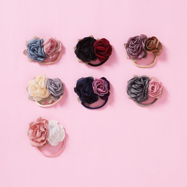 hair accessories baby tie children's elastic rubber band rope mesh lace stitching head flower kids headwear, Slivery;white
hair accessories baby tie children's elastic rubber band rope mesh lace stitching head flower kids headwear, Slivery;white
