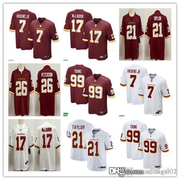 men women youth washington football team 99 chase young 17 terry mclaurin 7 dwayne haskins 21 sean taylor 26 adrian peterson jersey, Black;red
men women youth washington football team 99 chase young 17 terry mclaurin 7 dwayne haskins 21 sean taylor 26 adrian peterson jersey, Black;red