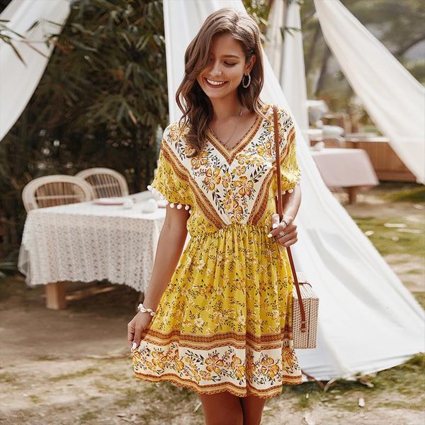 summer dress fashion women tank v neck high waist mini yellow boho print sweet casual holiday a line green, White
summer dress fashion women tank v neck high waist mini yellow boho print sweet casual holiday a line green, White