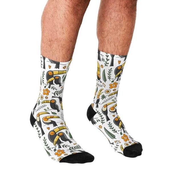 men's socks funny men toucans family pattern printed hip hop happy cute boys street style crazy novelty for, Black
men's socks funny men toucans family pattern printed hip hop happy cute boys street style crazy novelty for, Black