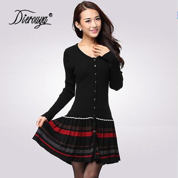 casual dresses 2021 spring winter dress long-sleeve plus size clothing one-piece warm sheep wool knitted stripe pleated, Black;gray
casual dresses 2021 spring winter dress long-sleeve plus size clothing one-piece warm sheep wool knitted stripe pleated, Black;gray