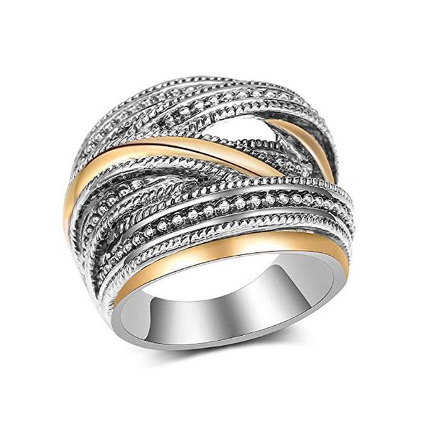 cluster rings creative geometric lines interwoven multicolor ring jewelry, Golden;silver
cluster rings creative geometric lines interwoven multicolor ring jewelry, Golden;silver
