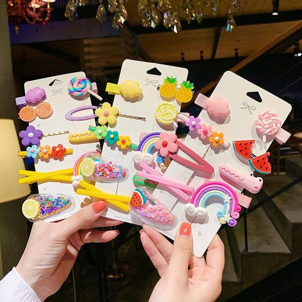 hair accessories cute cartoon girl hairpins set flower fruit clouds rainbow lollipop baby clip sweet princess bb barrettes, Slivery;white
hair accessories cute cartoon girl hairpins set flower fruit clouds rainbow lollipop baby clip sweet princess bb barrettes, Slivery;white